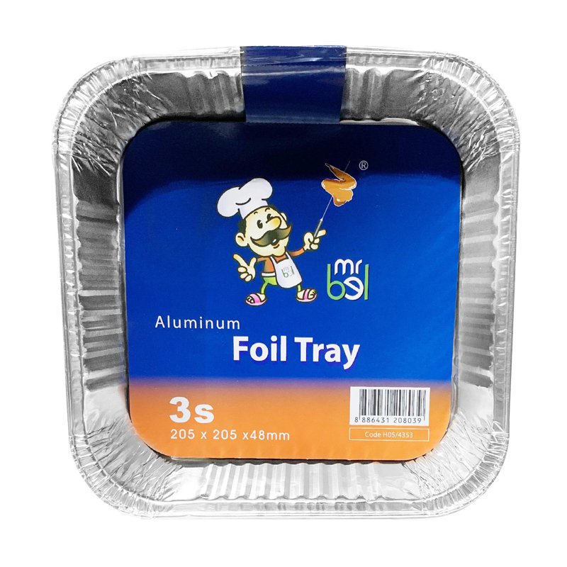 Mr Bel Aluminium Tray (Square) 3s 4353
