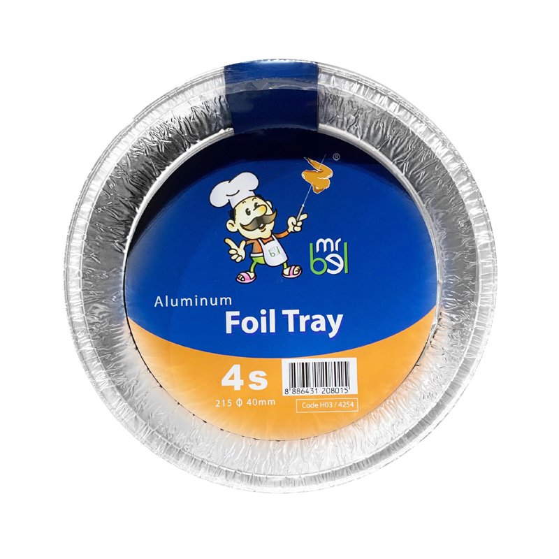 Mr Bel Aluminium Tray (Round) 4s 4254