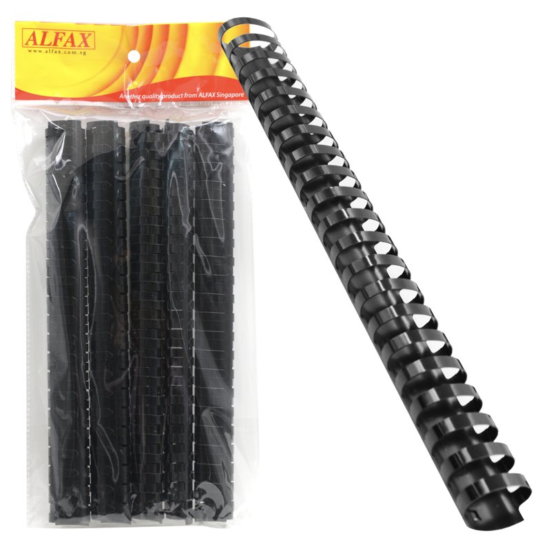 Alfax 132BK Binding Ring 32mm 21Rings A4 - Black 10 S