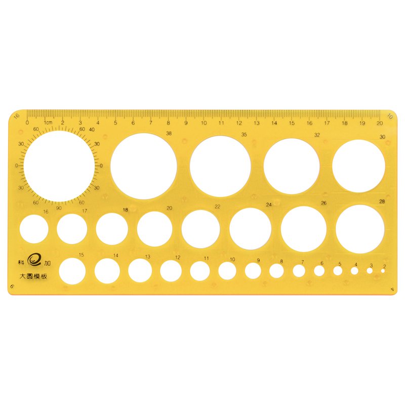 Alfax KJ002 Circle Template - 200x105mm 1 S