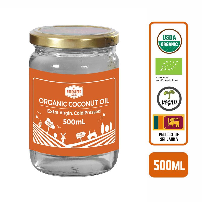 Foodsterr Organic Coconut Oil - Virgin Cold Pressed