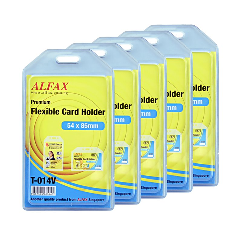 Alfax T014V Flexible Card Holder 54x85x2mm 5 S