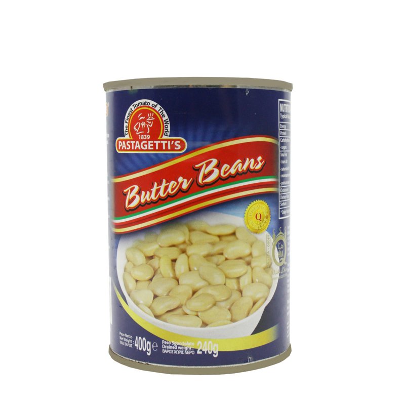 Pastagetti's Premium Butter Bean In Brine 400 G