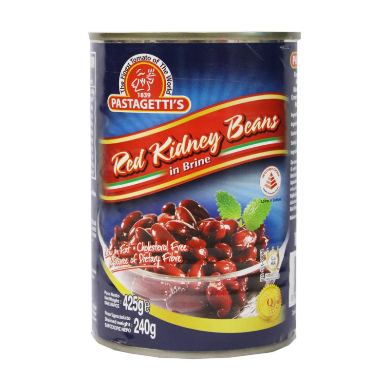 Pastagetti's Premium Red Kidney Peas In Brine 425 G