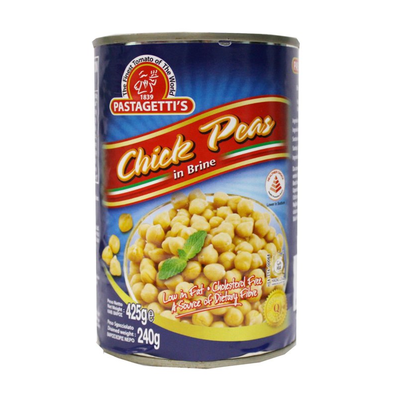 Pastagetti's Premium Chick Peas In Brine 425 G