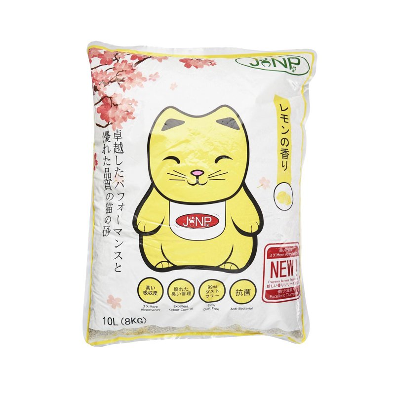 Jonp Clumping Clay Cat Litter with Lemon 10 L