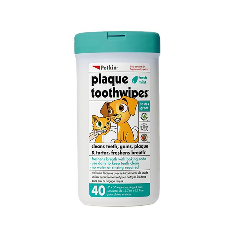 Petkin Toothwipes For Cats and Dogs 40 S
