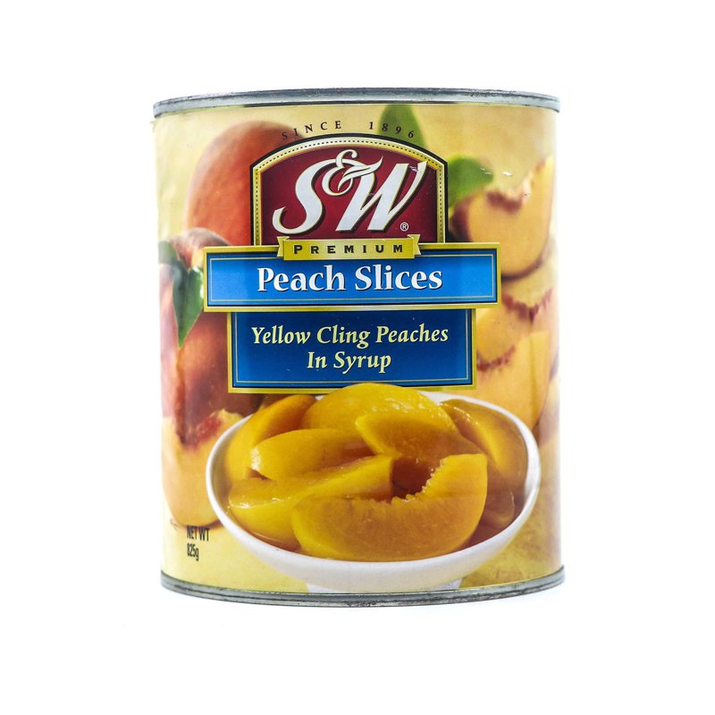 S & W Cling Peaches - Slice