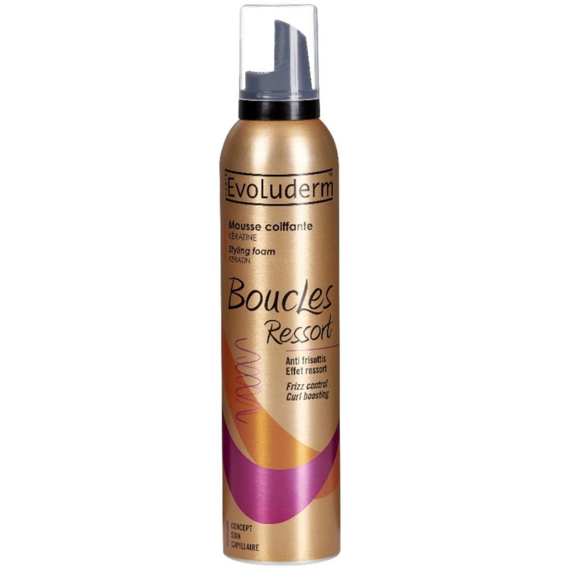 Evoluderm Styling Foam Keratin Curls
