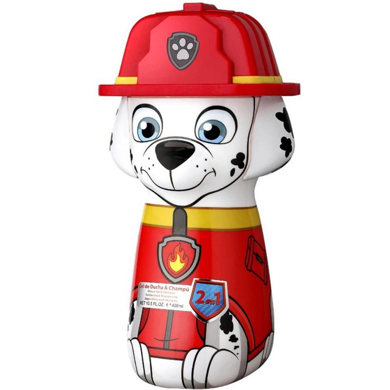 Air Val Paw Patrol Marshall Shower Gel and Shampoo (Red)