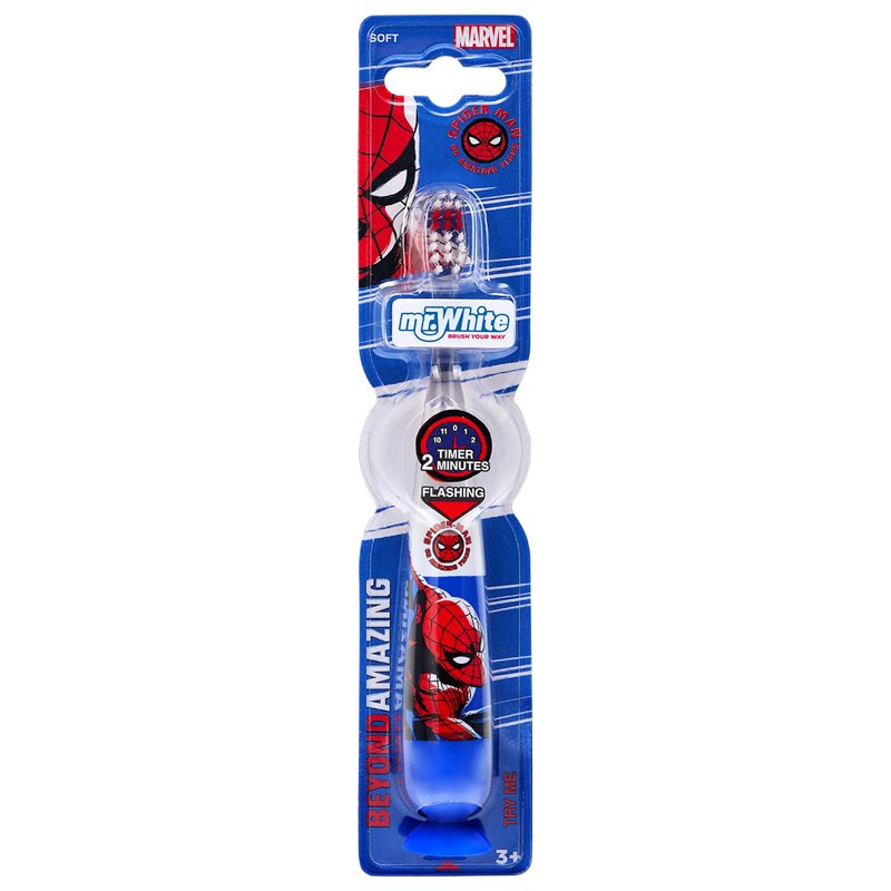 Mr White Spiderman Flashing Brush Soft 3+ 1 S