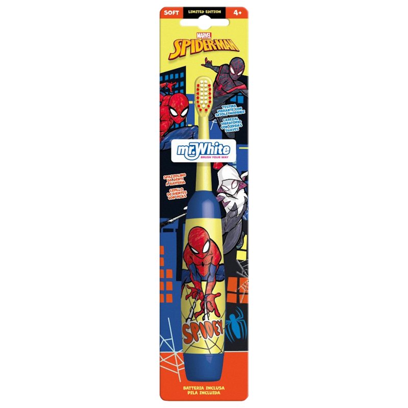 Mr White Spiderman Battery Powered Toothbrush 1 S