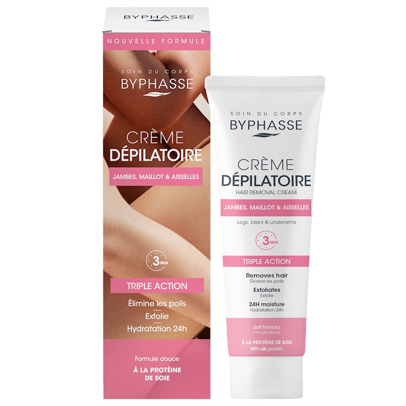 Byphasse Hair Removal Cream with Silk Protein