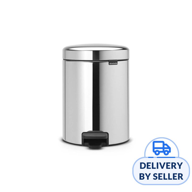Brabantia Pedal Bin Classic 5 Ltr Brilliant Steel 1 S