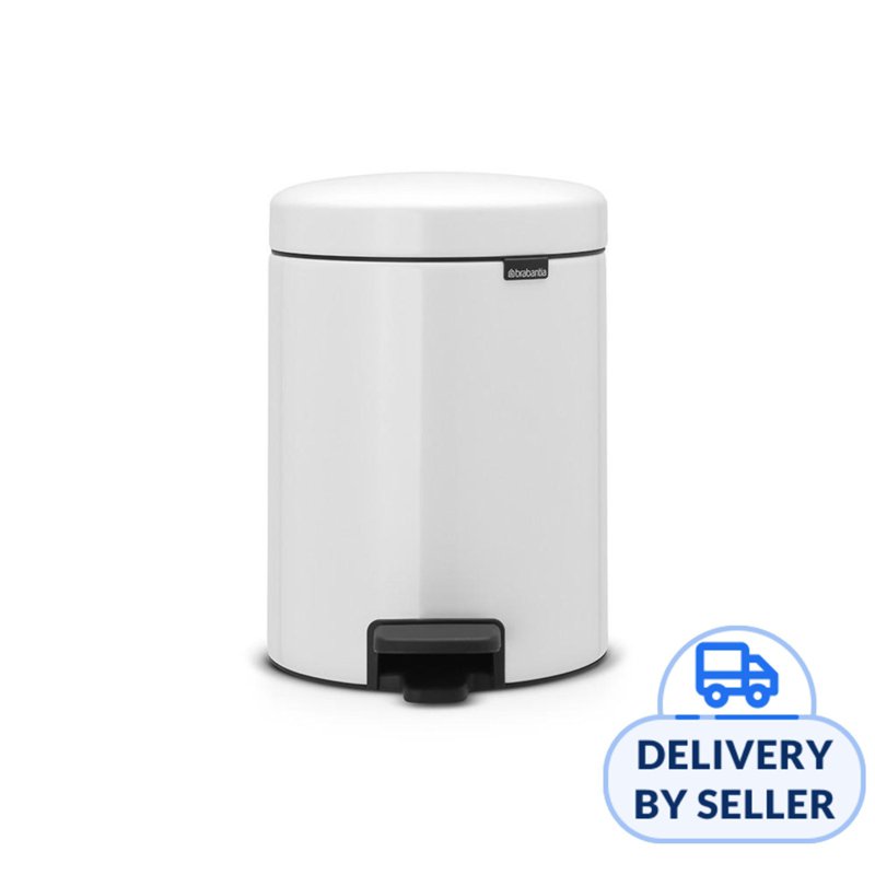 Brabantia Pedal Bin Newicon 5 Ltr White 1 S