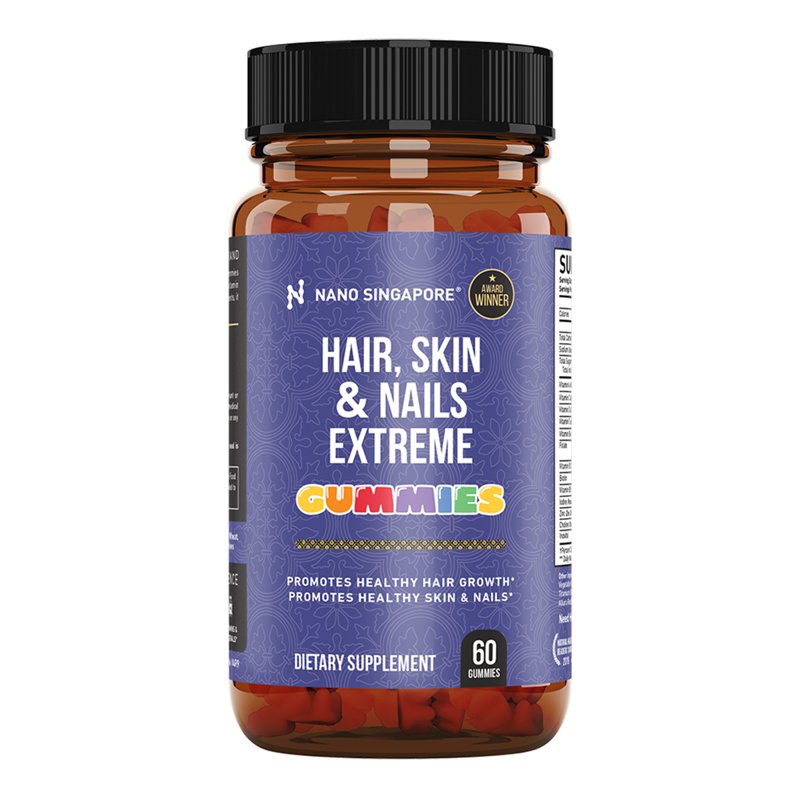 Nano Singapore Hair, Skin and Nails Extreme Gummies 60 S