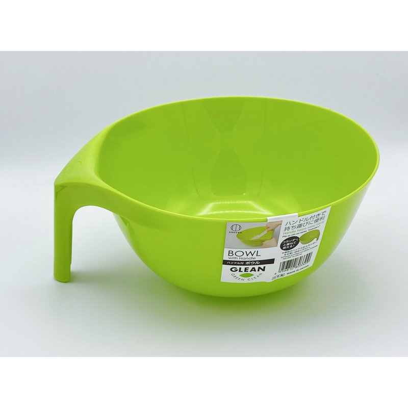 Kokubo Plastic Bowl With Handle (Green) 1 S