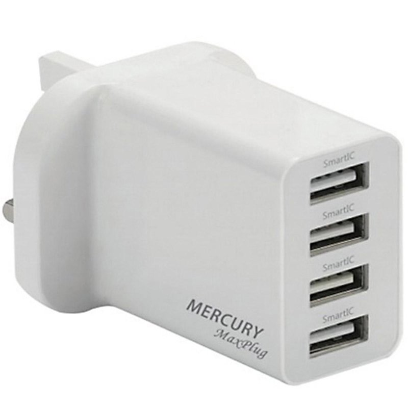 Gadget MIX 4 Usb Fast Charge Power Adapter (White) 1 S
