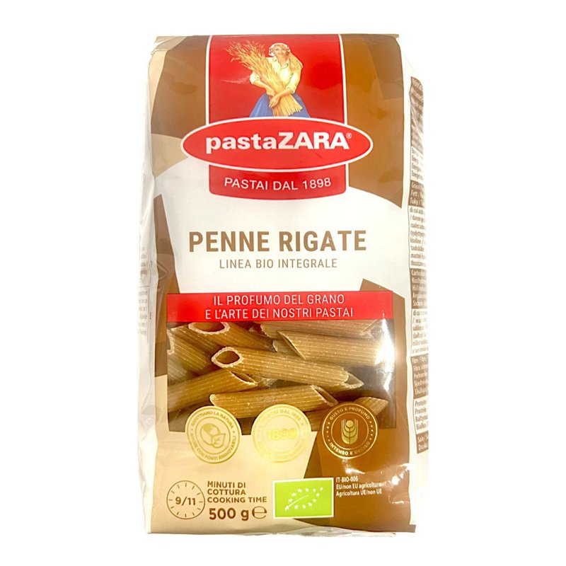 Pasta Zara Organic Pasta Wholemeal - Penne Rigate (49)