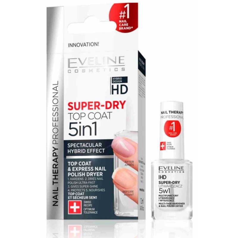 Eveline Nail Therapy Super Dry Top Coat 5 In 1