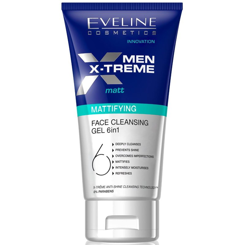 Eveline X treme Men Mattifying Face Cleansing Gel 6 IN 1 150 ML
