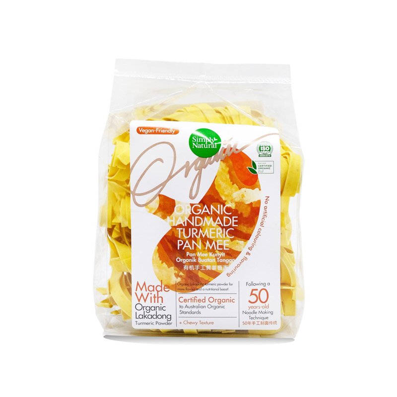 SIMPLY NATURAL Organic Handmade Pan Mee - Turmeric