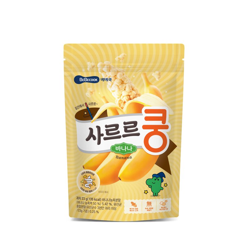 BeBecook Baby Melting Puff With Probiotics - Banana