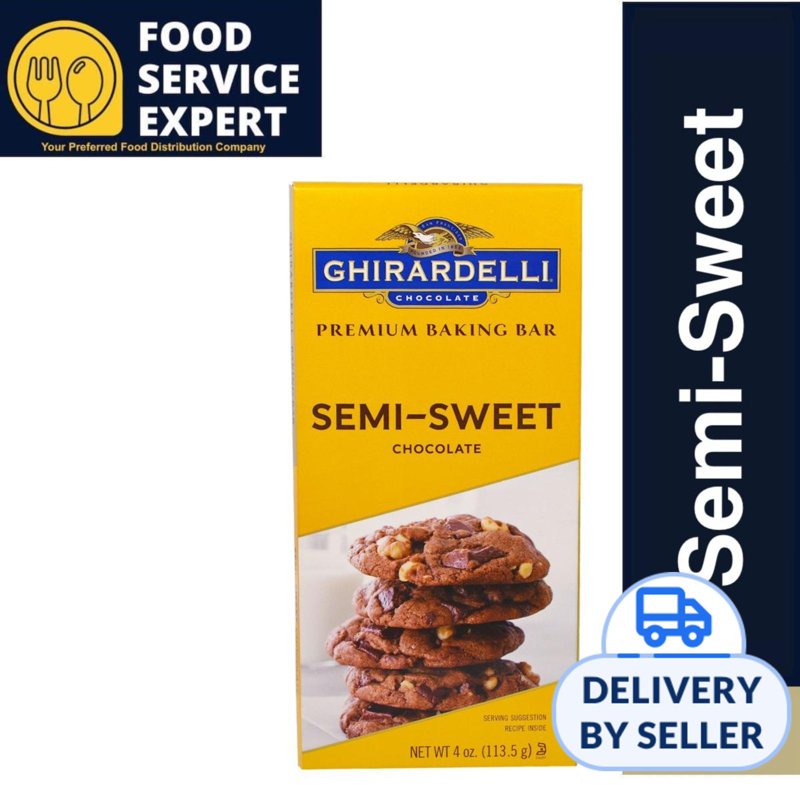Ghirardelli Semi-Sweet Chocolate Baking Bar 113 G