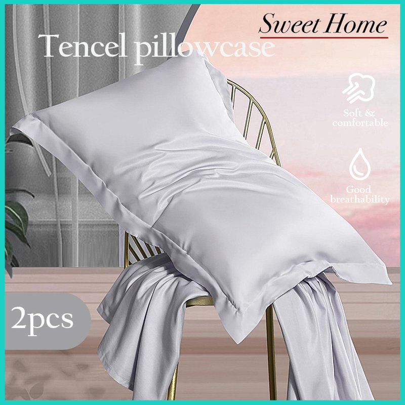 Sweet Home 60 TC Tencel Fiber Pillowcase 48X74cm - Grey