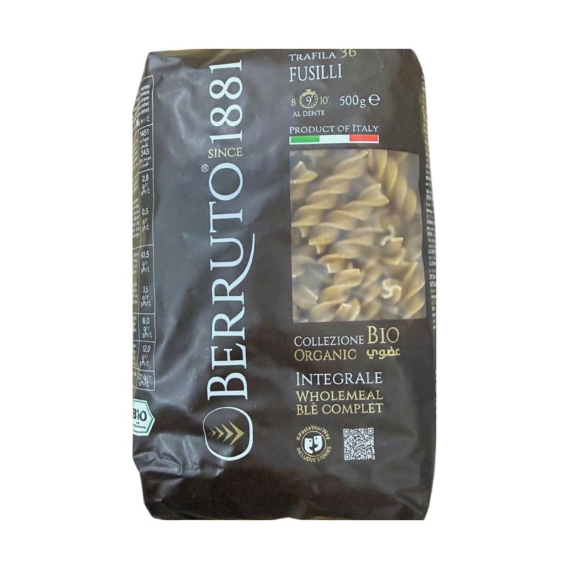 Arrighi Organic Pasta Whole-Wheat Fusilli