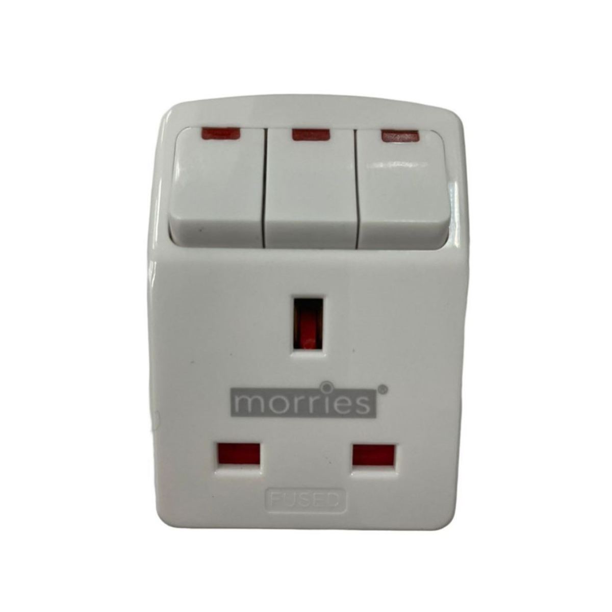 Morries 3 Way Aadptor with Switch - MS 3002 1 S