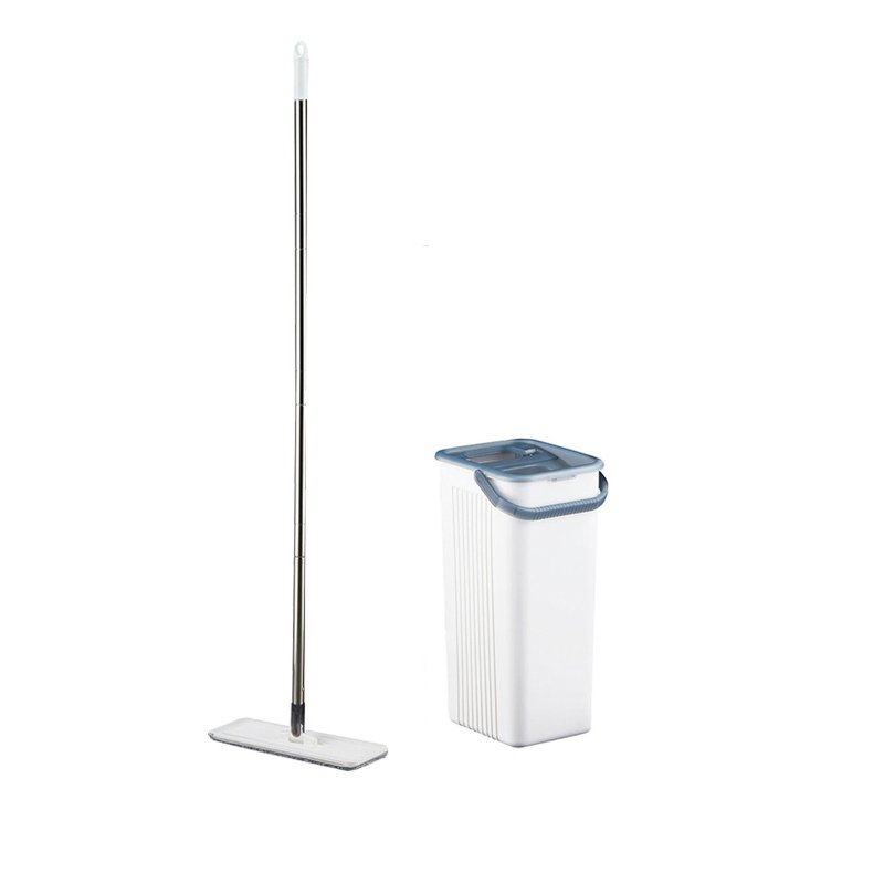 Supamop Slide Clean Double Scraper Flat Mop Set - Grey 1 S