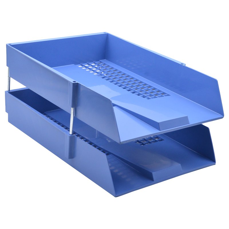 Alfax 2082 2-Tier Letter Tray A4 - Blue 1 S