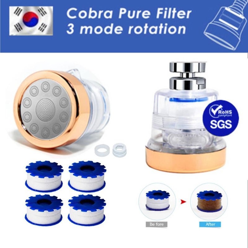 Krafter 360 Rotate 3 Mode Water Tap Filter Faucet
