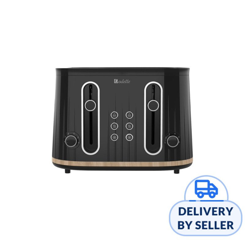 Odette George Series 4-Slice Bread Toaster (Black) 1 S