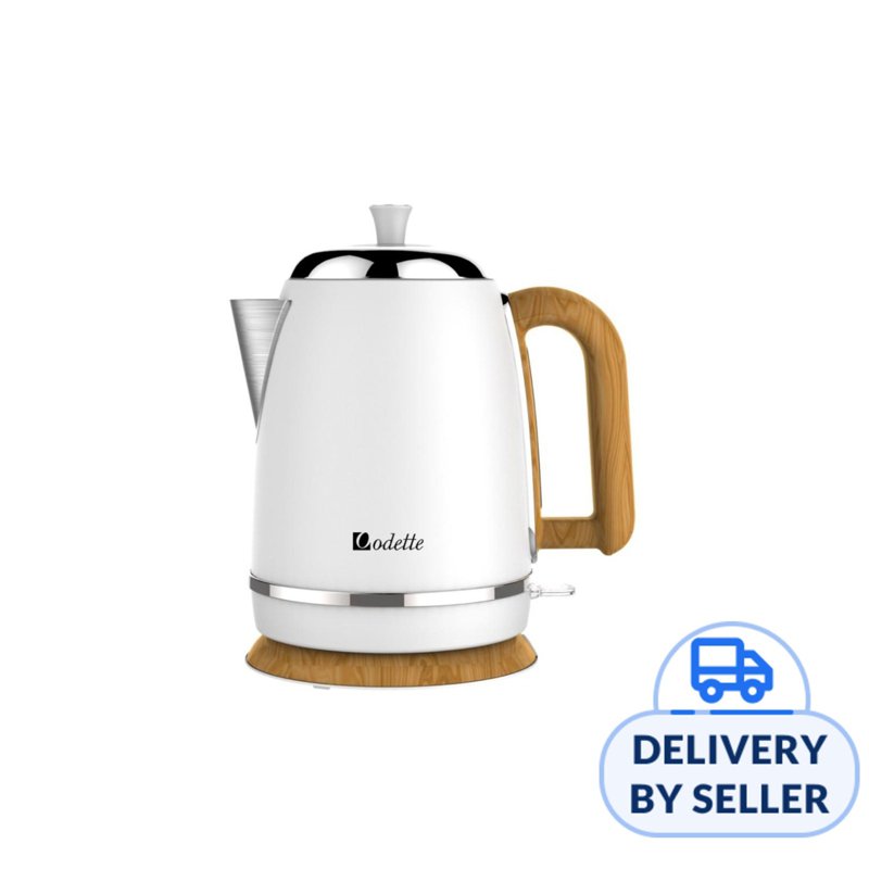 Odette Stainless Steel Electric Kettle (White) 1 S