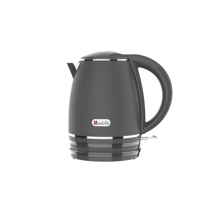Odette Double Wall Electric Kettle (Grey) 1 S