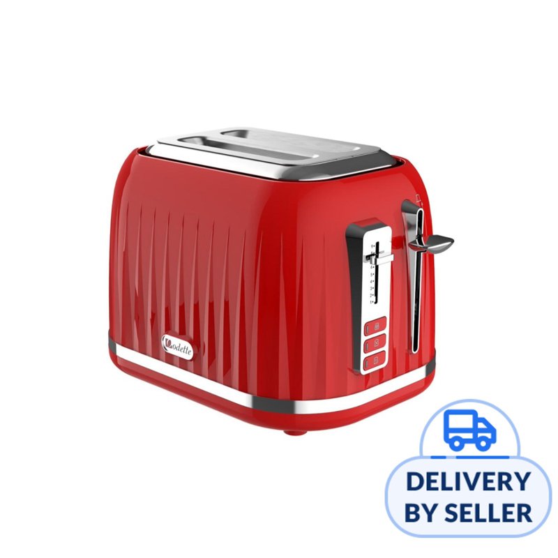 Odette Jukebox Series 2-Slice Bread Toaster (Red) 1 S