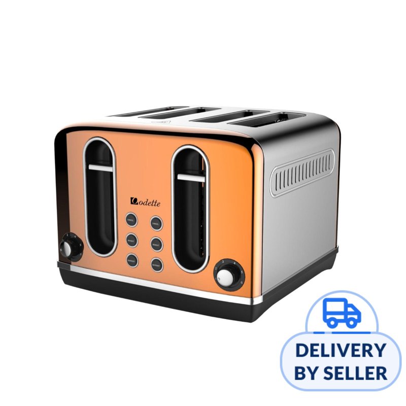 Odette Streamline Series 4-Slice Bread Toaster (Copper) 1 S