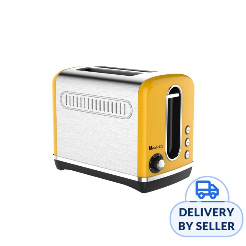 Odette Streamline Series 2-Slice Bread Toaster (Yellow) 1 S