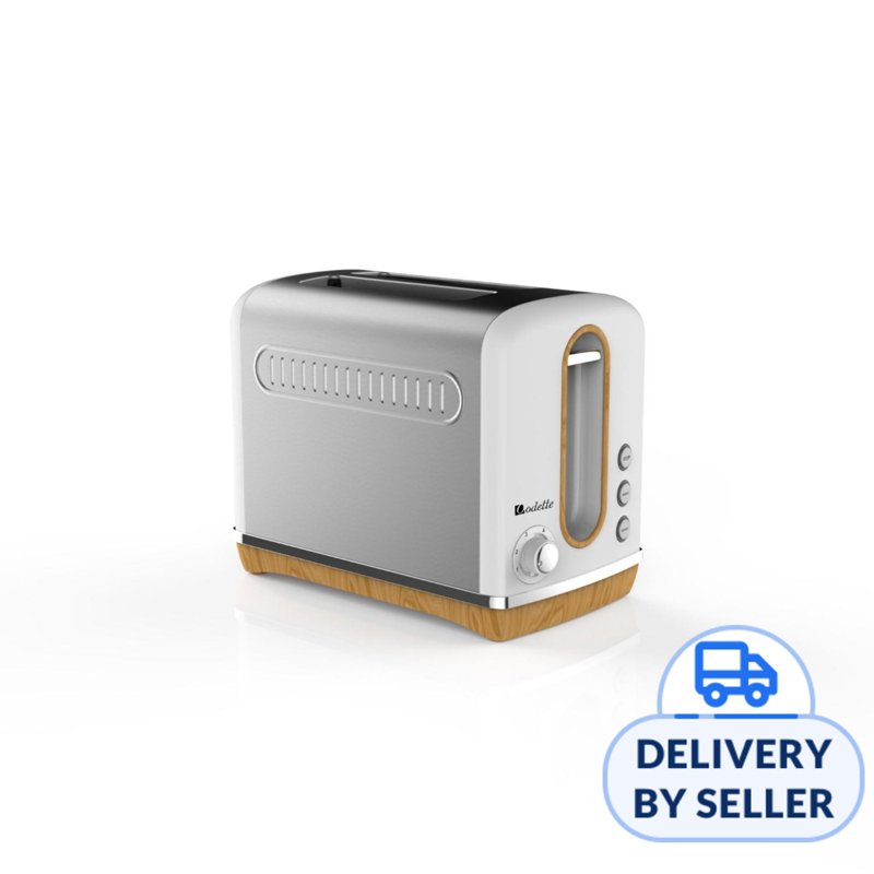 Odette Streamline Series 2-Slice Bread Toaster (White) 1 S