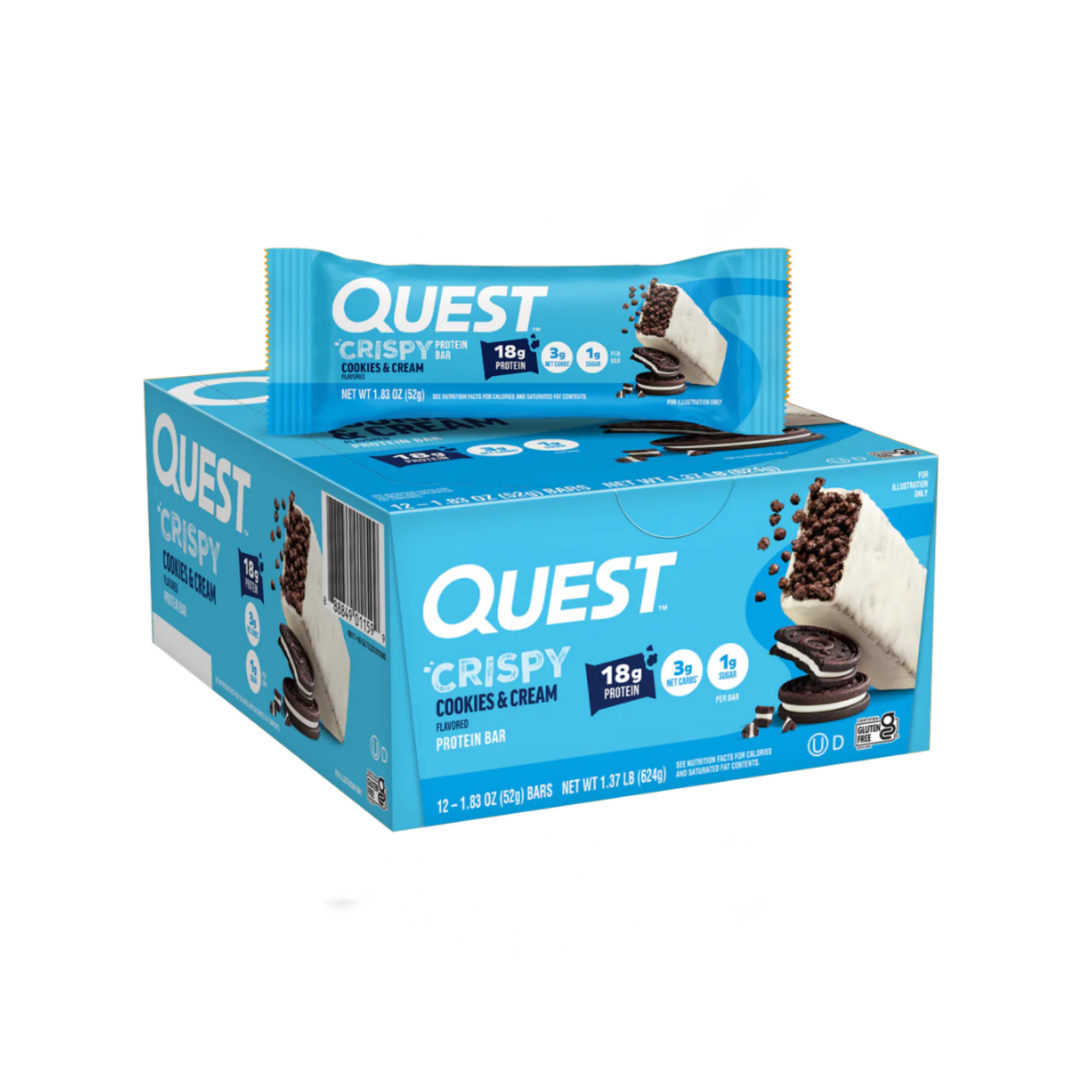 Quest Nutrition Hero Protein Bar - Cookies & Cream