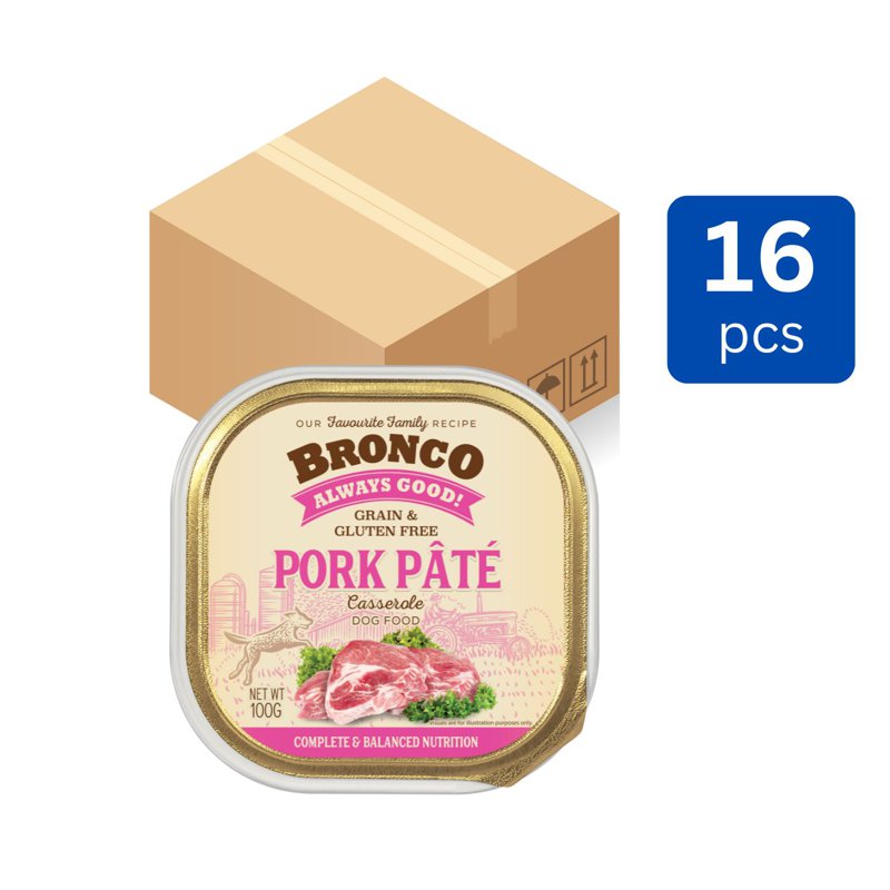 Bronco Pate Tray - Pork (Ctn)