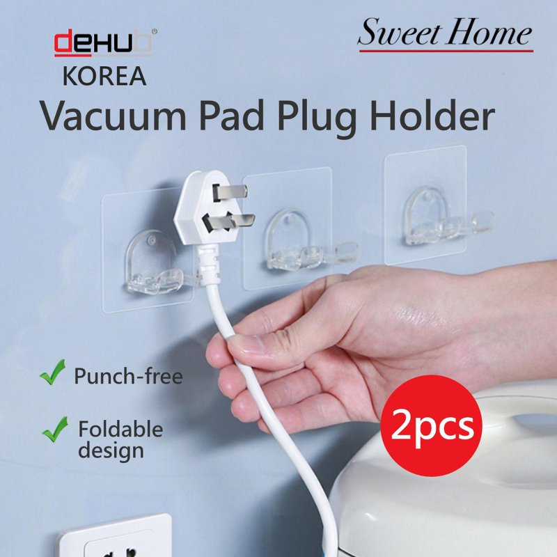 DeHub Vacuum Pad Wall-mounted Plug Holder 1 S