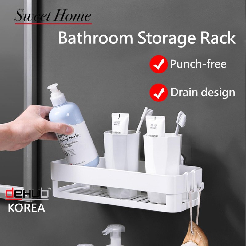 DeHub Bathroom Storage Rack Toothbrush Cup Holder 1 S