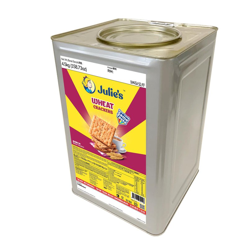 Julie's Wheat Crackers (Big Tin)