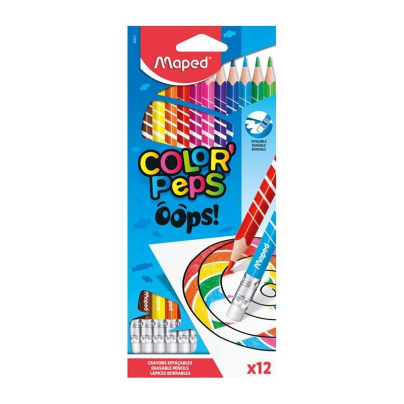 Maped Art Colour Peps Erasable Colour Pencils 832812