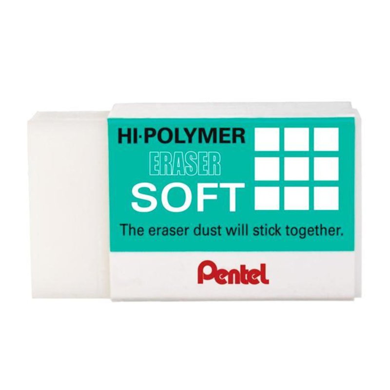 Pentel HiPolymer Large Soft Eraser ZES08 3 S