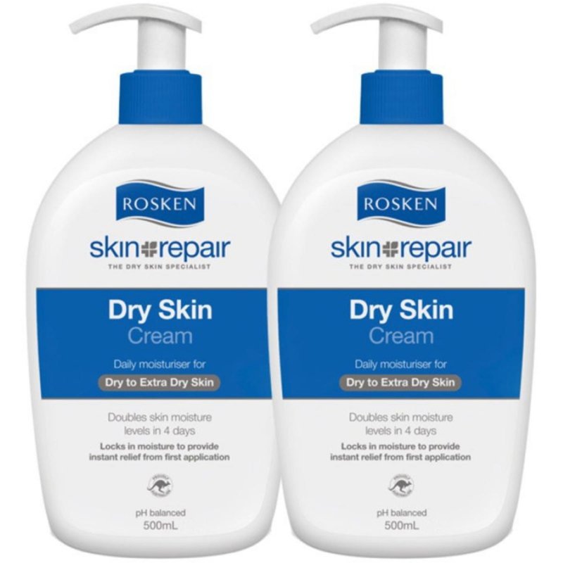 Rosken Skin Repair Dry Skin Cream Twin Pack