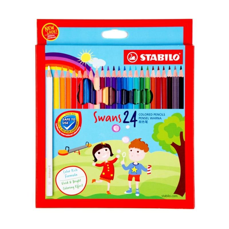 Stabilo Swans Coloured Pencil 24 Colours
